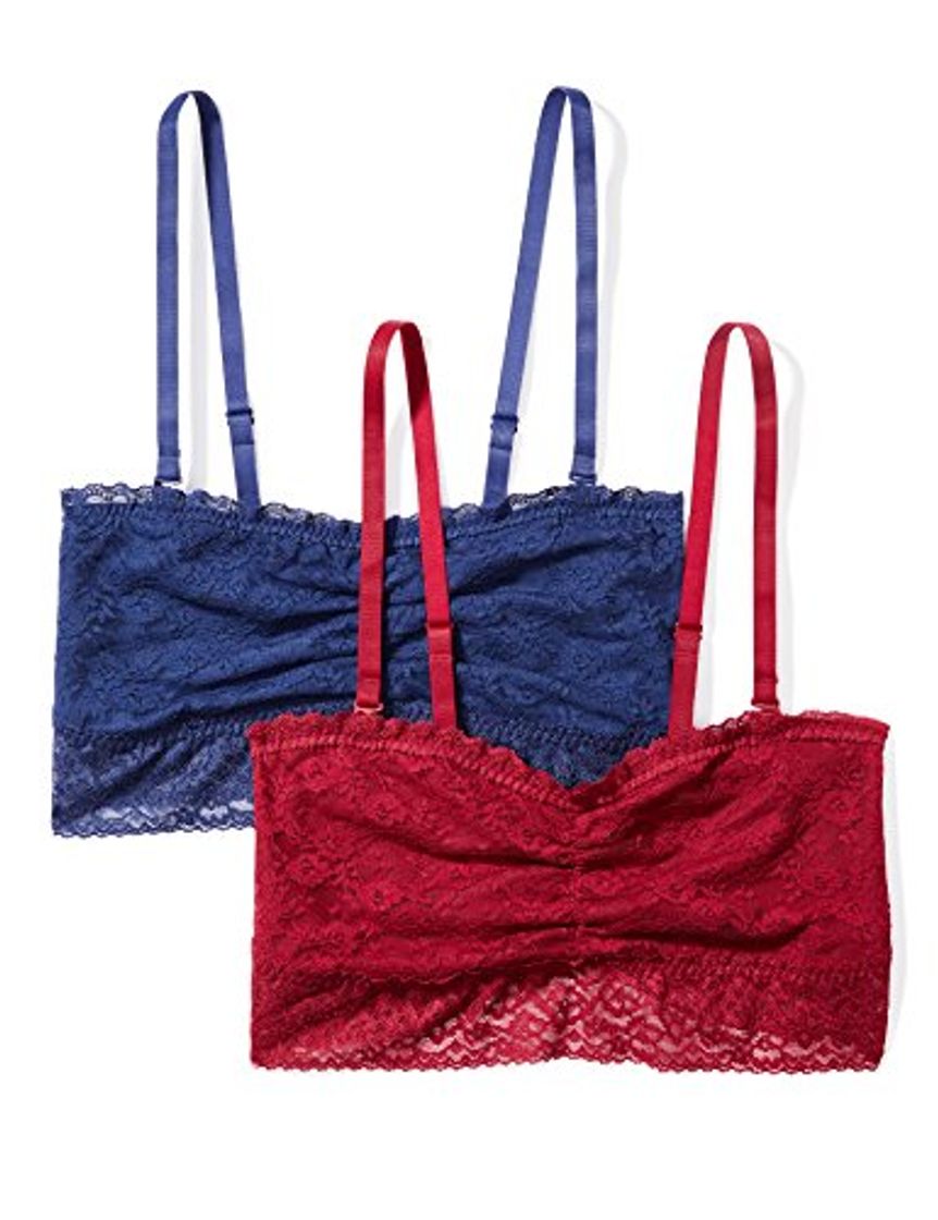 Social Marca Amazon - Iris & Lilly Sujetador Cotidiana Mujer, Pack de 2,