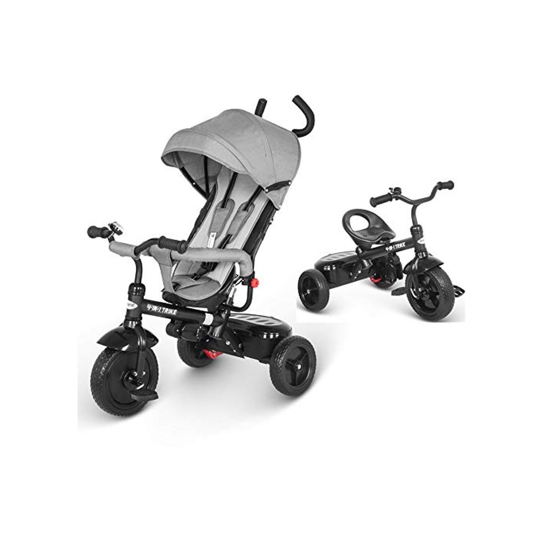 Productos besrey Triciclo Bebé, Triciclo Evolutivo 4 En 1 Trike Bicicleta para Bebe