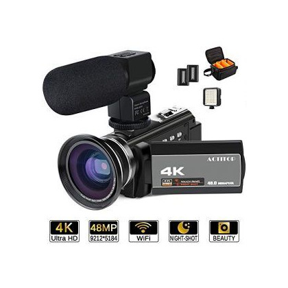 Juegos CofunKool Video Camara 1080P Videocámara 24MP FHD Vlogging Camara para Youtube