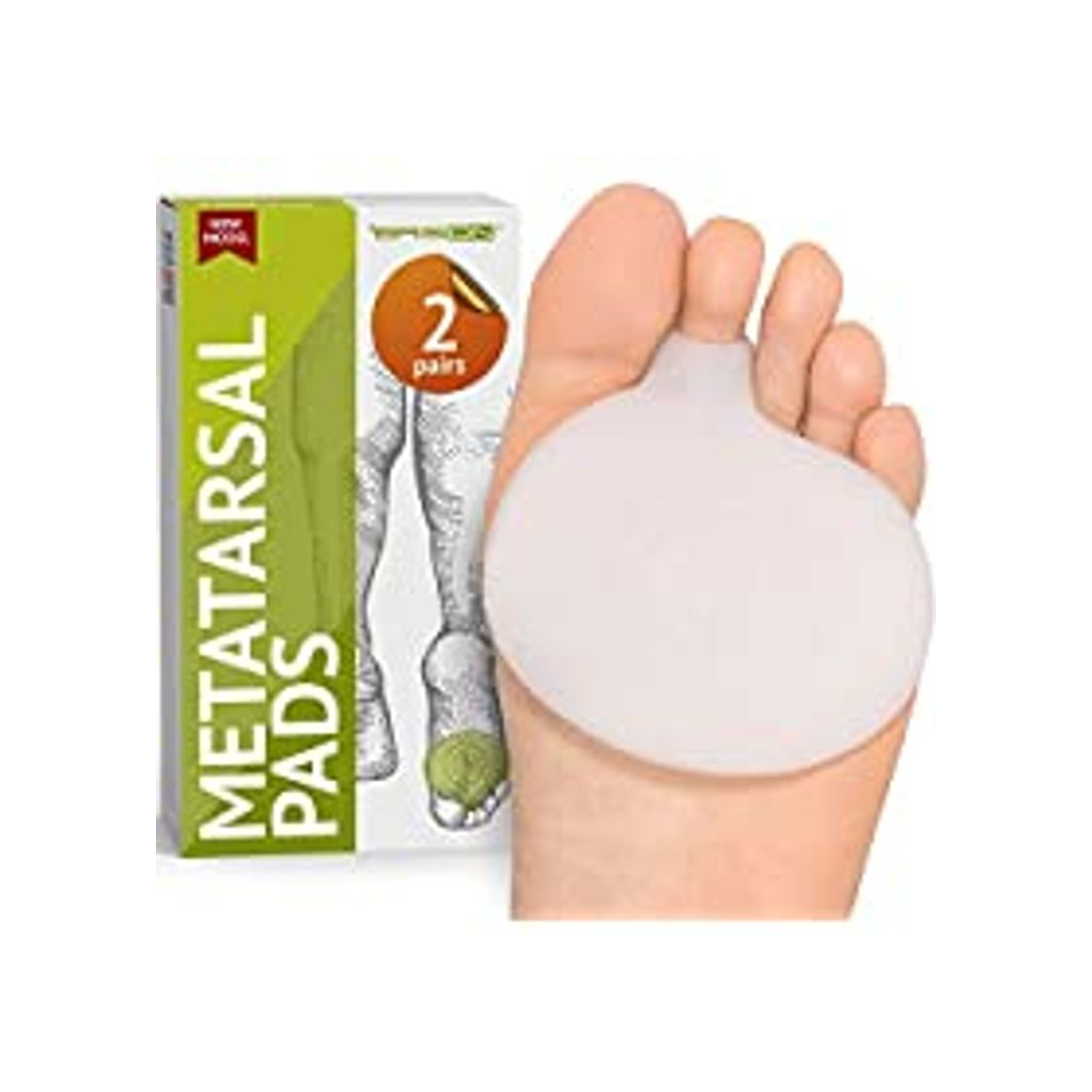 Product Doact Plantillas, Plantillas Gel Antideslizantes Almohadillas Plantar, Gel Amortiguación Antideslizante Zapatos, Medio