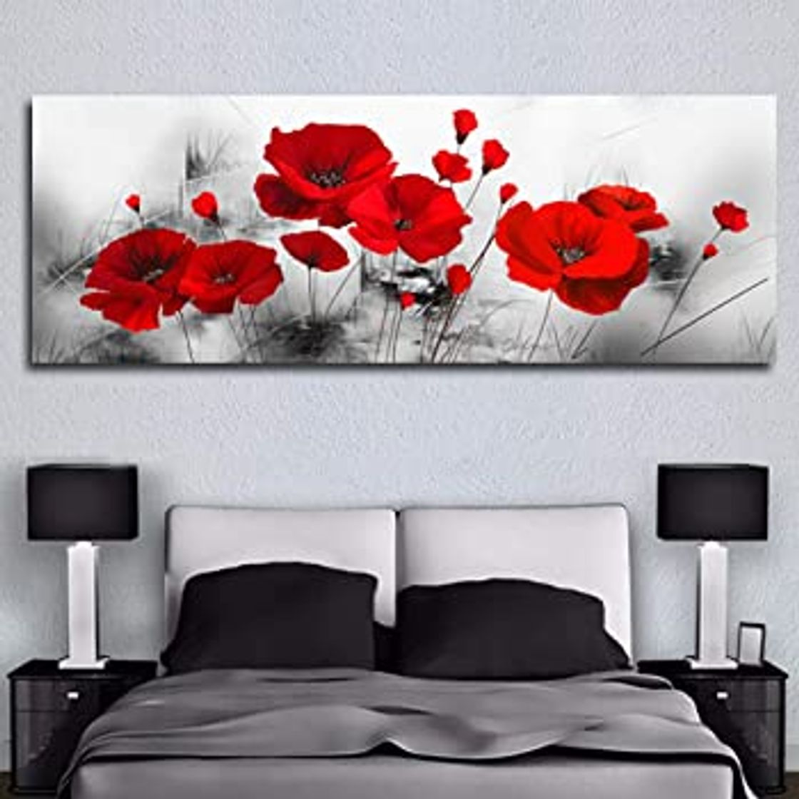 Social RuiChuangKeJi Impresiones para Paredes 60x120cm sin Marco Pinturas abstractas de Flores de Amapola en el Arte Carteles Impresiones Flores Imágenes de Arte Decoración de la Pared del hogar Cuadros