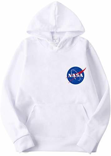 EMILYLE Hombre NASA Chuchería Universo Sudadera con Capucha Casual Deportiva Aire Cool