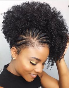 Moda cabelo black Penteado