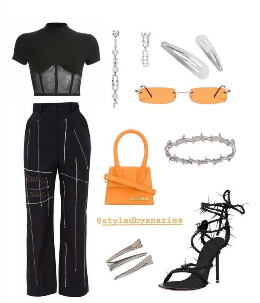 Moda 🧡&🖤 outfit