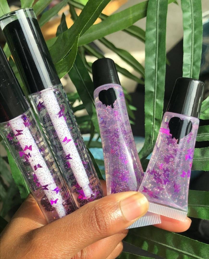 Fashion Purple butterfly gloss💜