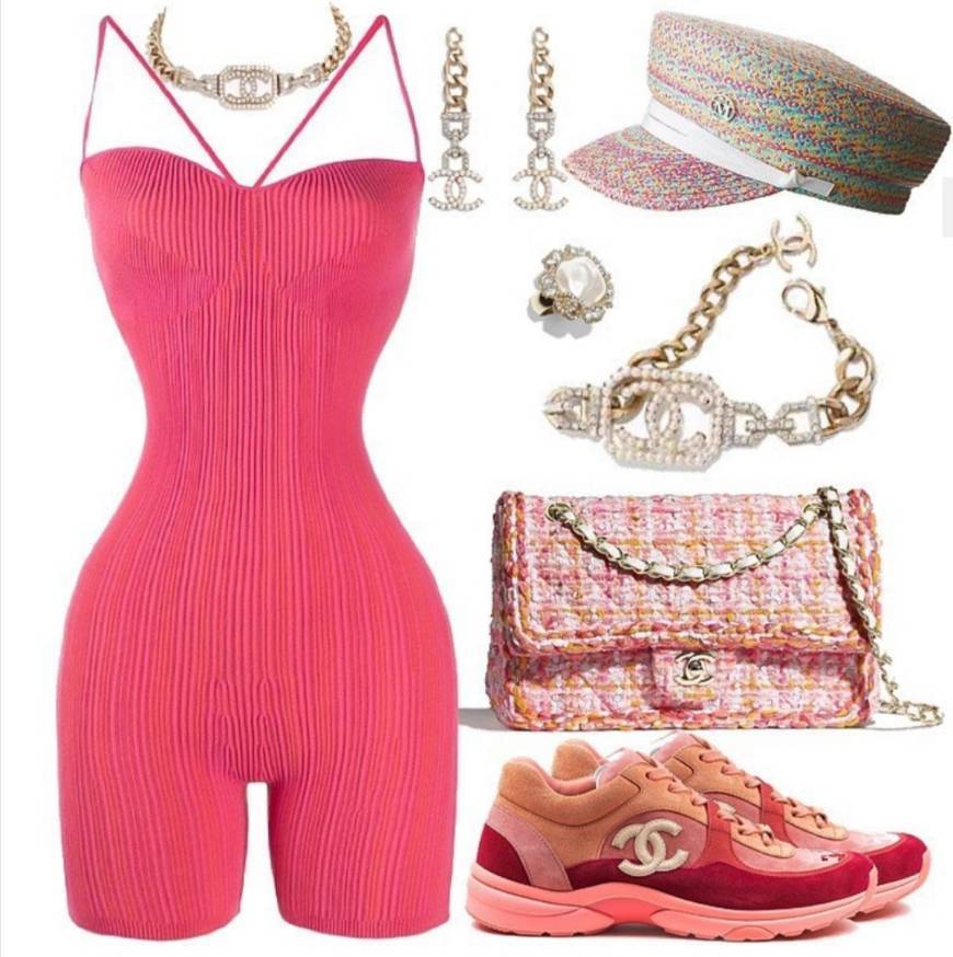 Moda Pink chanel outfit🌸