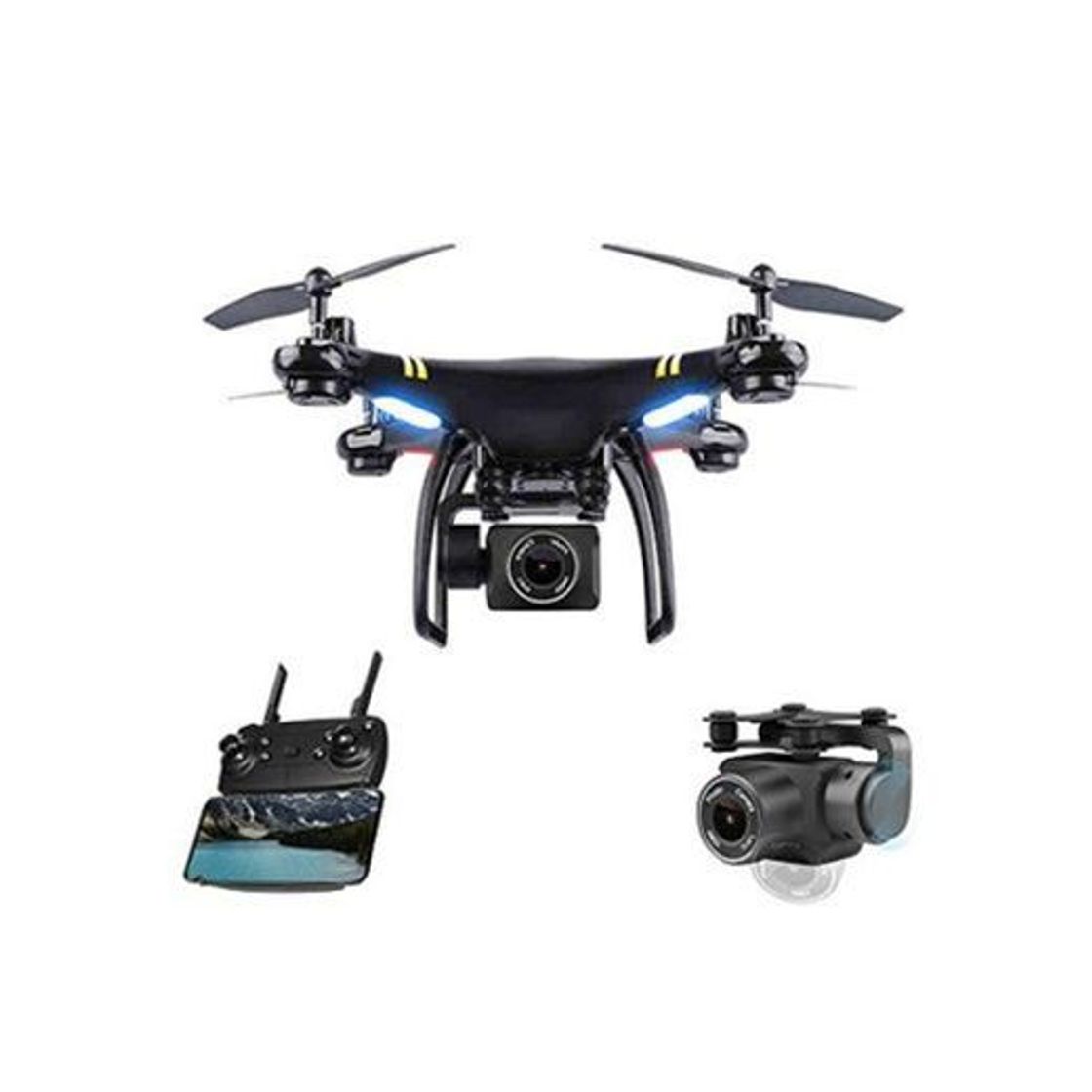 Social JIASHU Drone con cámara para Adultos Cámara HD de 1080p Drones con