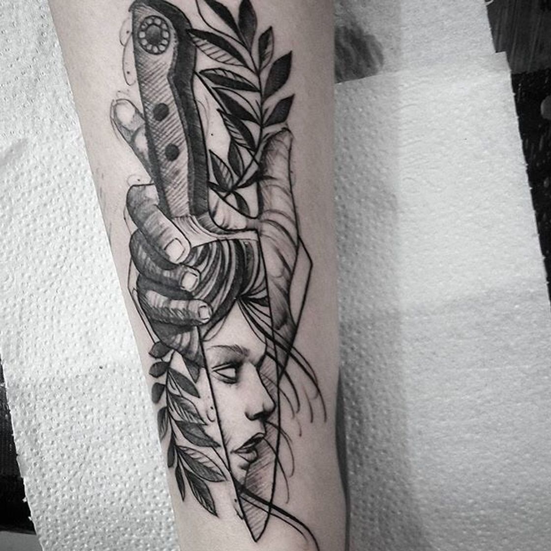 Fashion Tattoo - Knife 