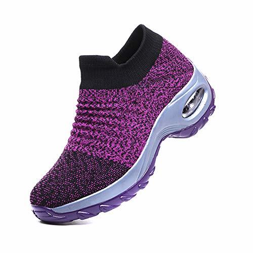 Place Syfinee Womens Walking Shoes Slip on Sneaker Socks Platform Nurse Mesh Breathable