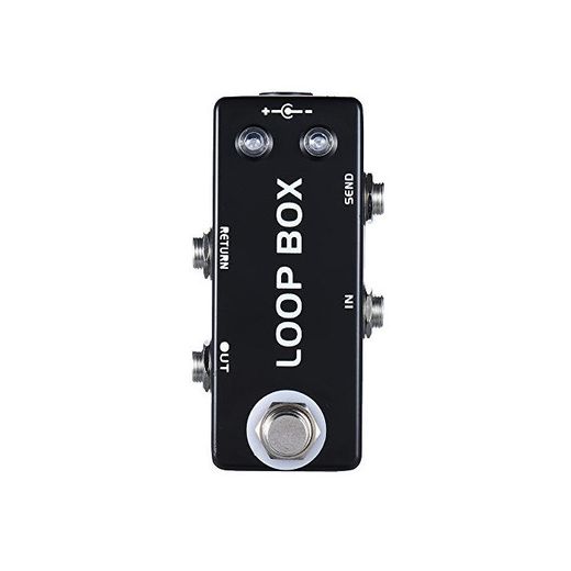 ammoon Mini Guitarra Pedal de Efecto Loop Box Caja de Bucle Selección