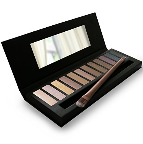 Social Paleta de sombras de ojos Lagure de 12 colores con mates neutros