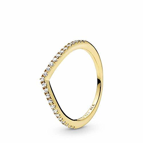 Product PANDORA Sparkling Wishbone 18k Gold Plated PANDORA Shine Collection Ring