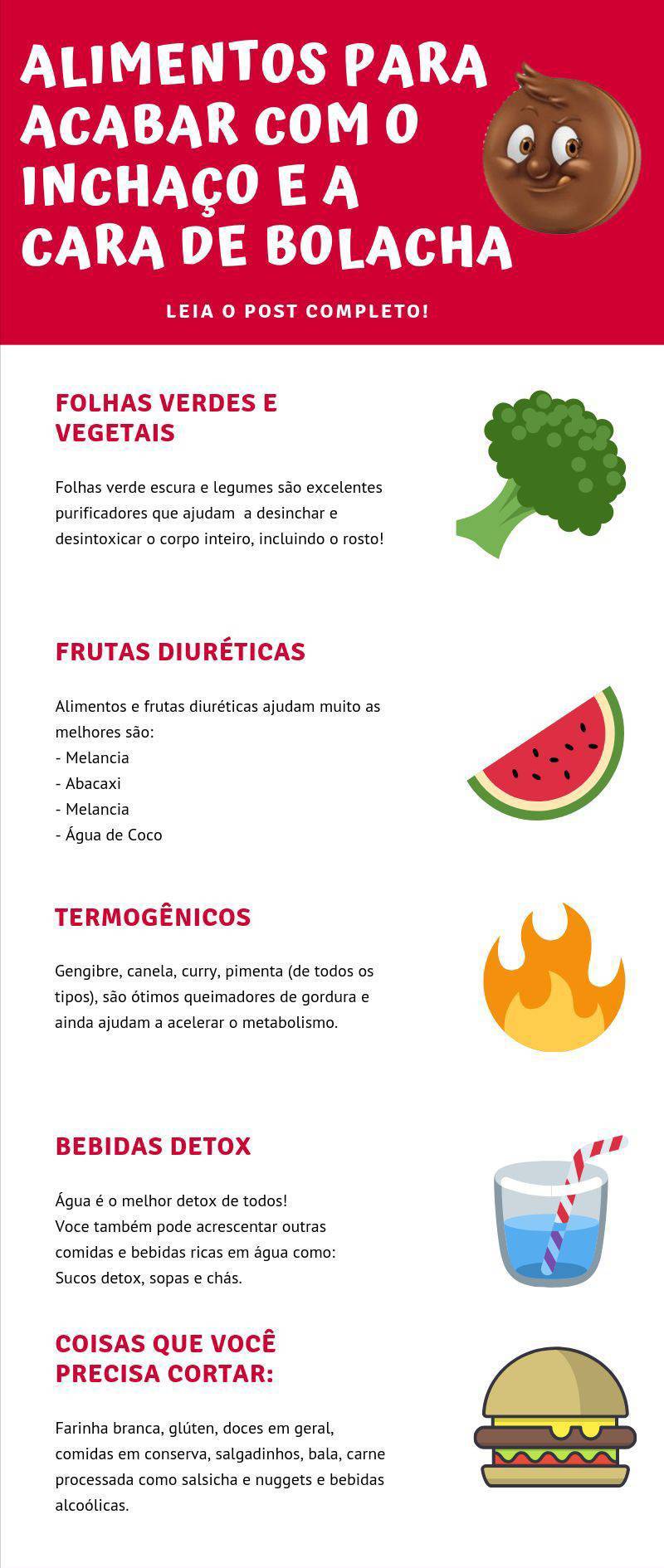 Fashion Alimentos para acabar com o inchaço