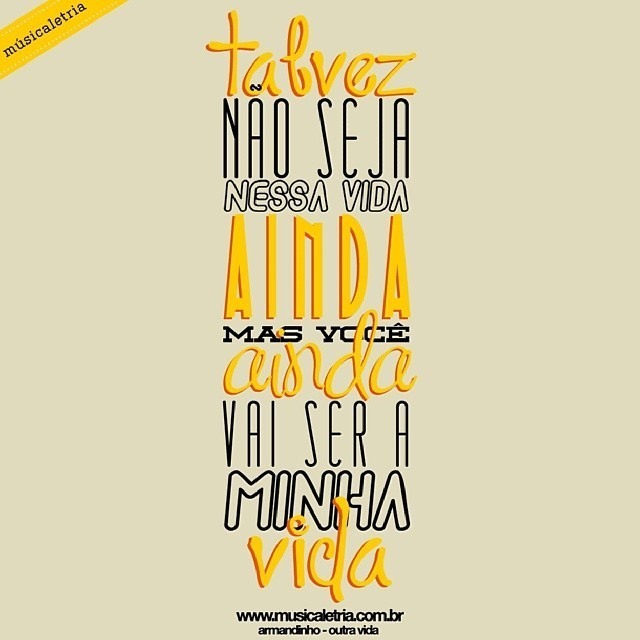 Canción Outra Vida - Ao Vivo