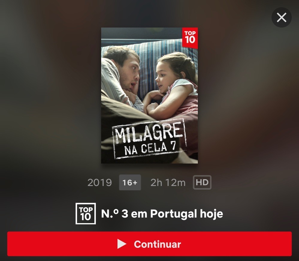 Movie Milagre na cela 7 - Filme Netflix 