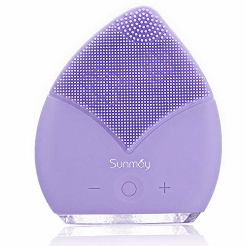Social 【Sunmay Leaf】SUNMAY Sonic Cepillo limpiador para el rostro y masaje con temporizador,