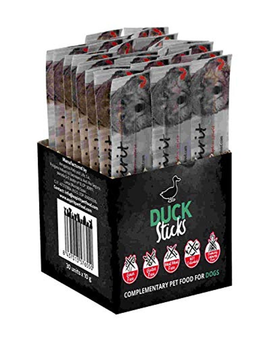 Product ALPHA SPIRIT Snack Perro Pato 1 Caja x 30 barritas Individuales