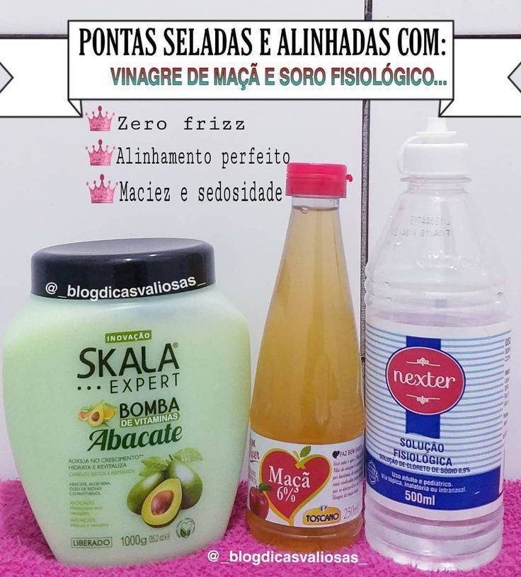 Pontas seladas e alinhadas