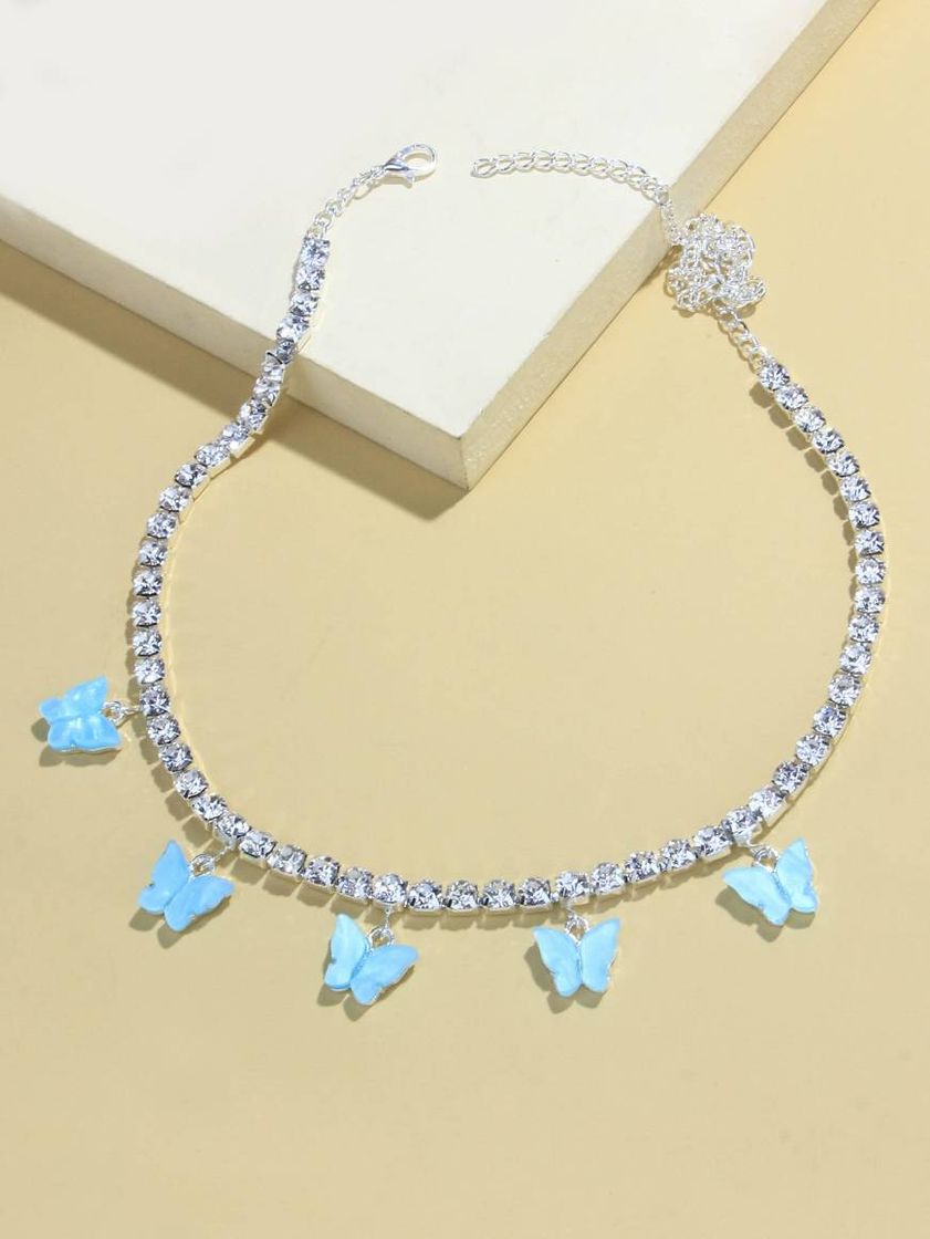 Social Colar de strass borboleta 🦋