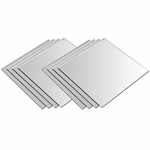 Social Espejos de pared 20.5 x 20.5 cm Conjunto de espejos 8 piezas