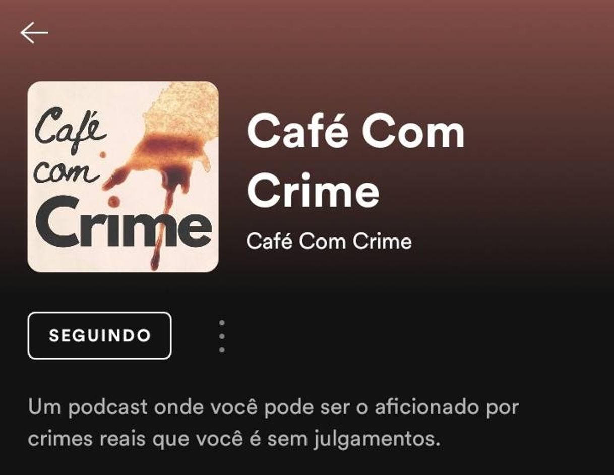 Moda Café com crime 