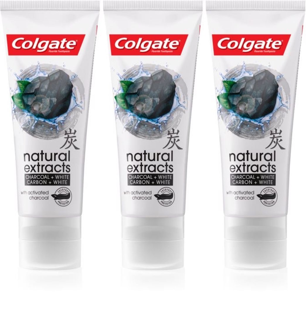 Fashion Colgate Natural Extracts Charcoal + White