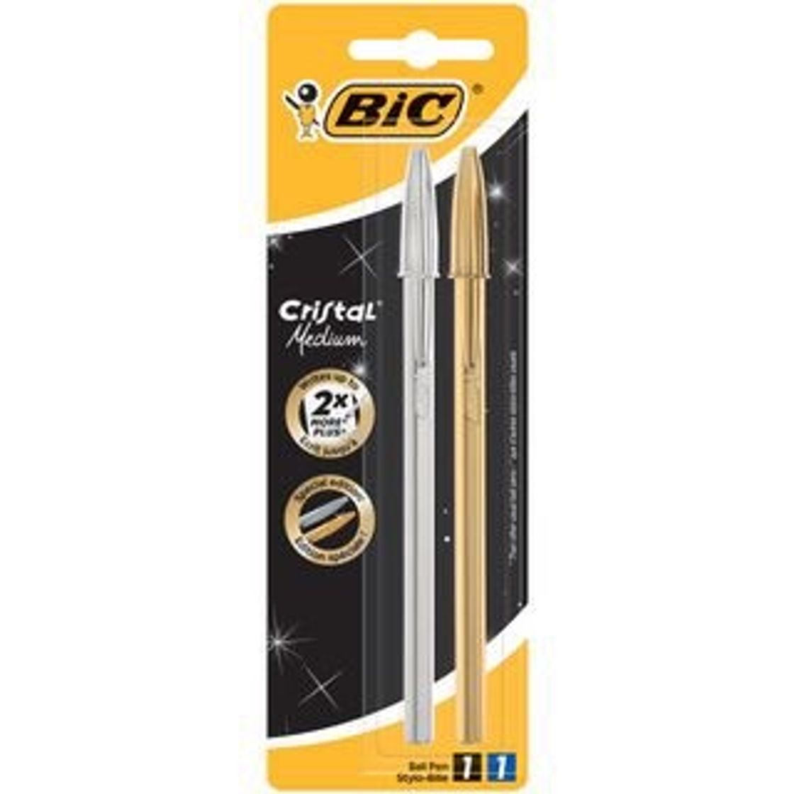 Fashion BIC® Esferográfica Cristal® Celebrate, Ponta Média de 1 mm 