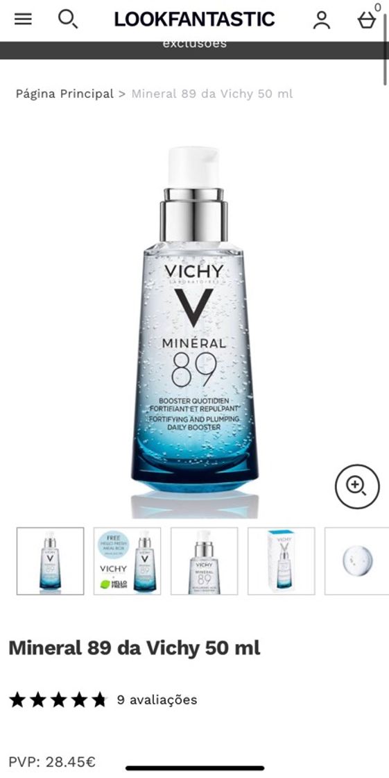 Fashion VICHY Minéral 89 Hyaluronic Acid Hydration Booster 50ml | Free ...