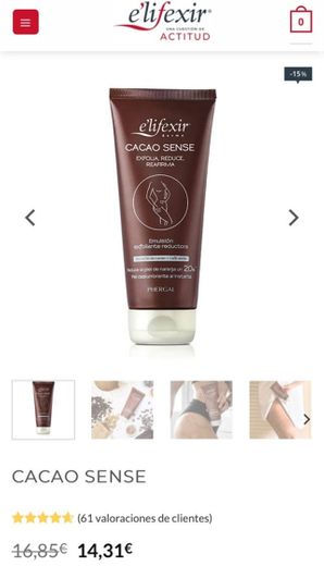 Cacao Sense → Crema Exfoliante Corporal | e'lifexir®