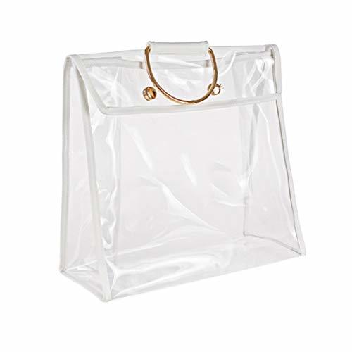 Product TOPBATHY Multifunction Clear Chain Tote Dust-Proof Storage Bag Organizers Woman Transparent Handbag