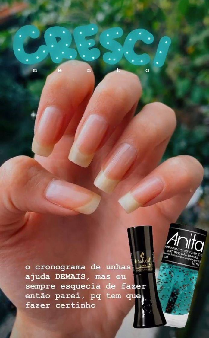 Fashion crescimento das unhas 