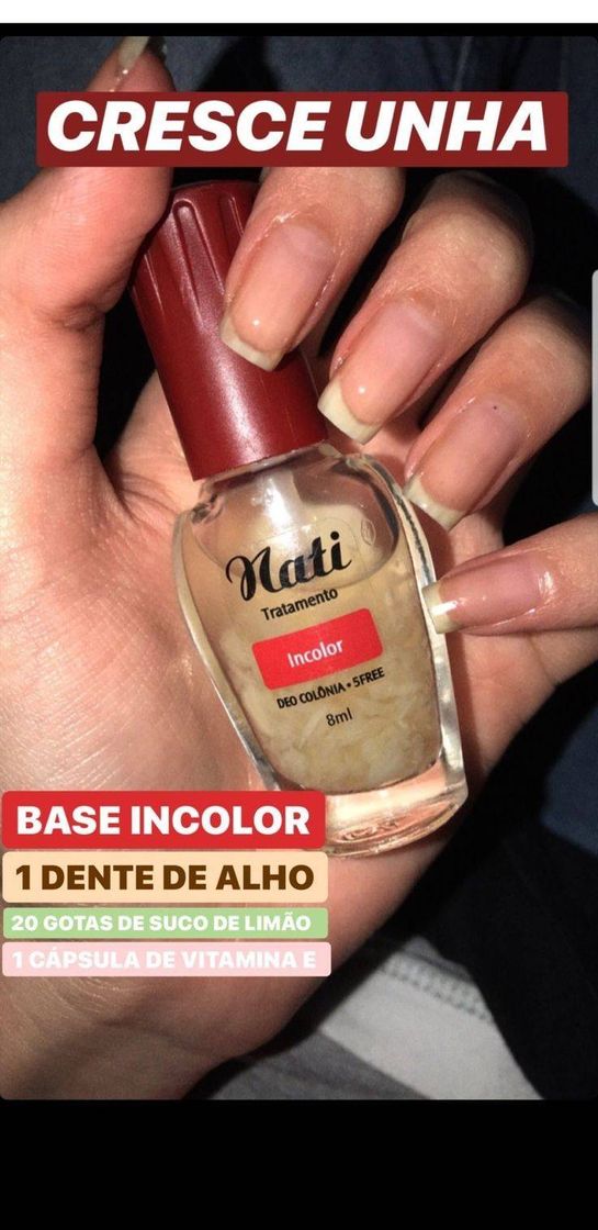 Moda crescimento das unhas