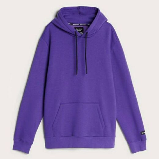 Sudadera capucha de color morado