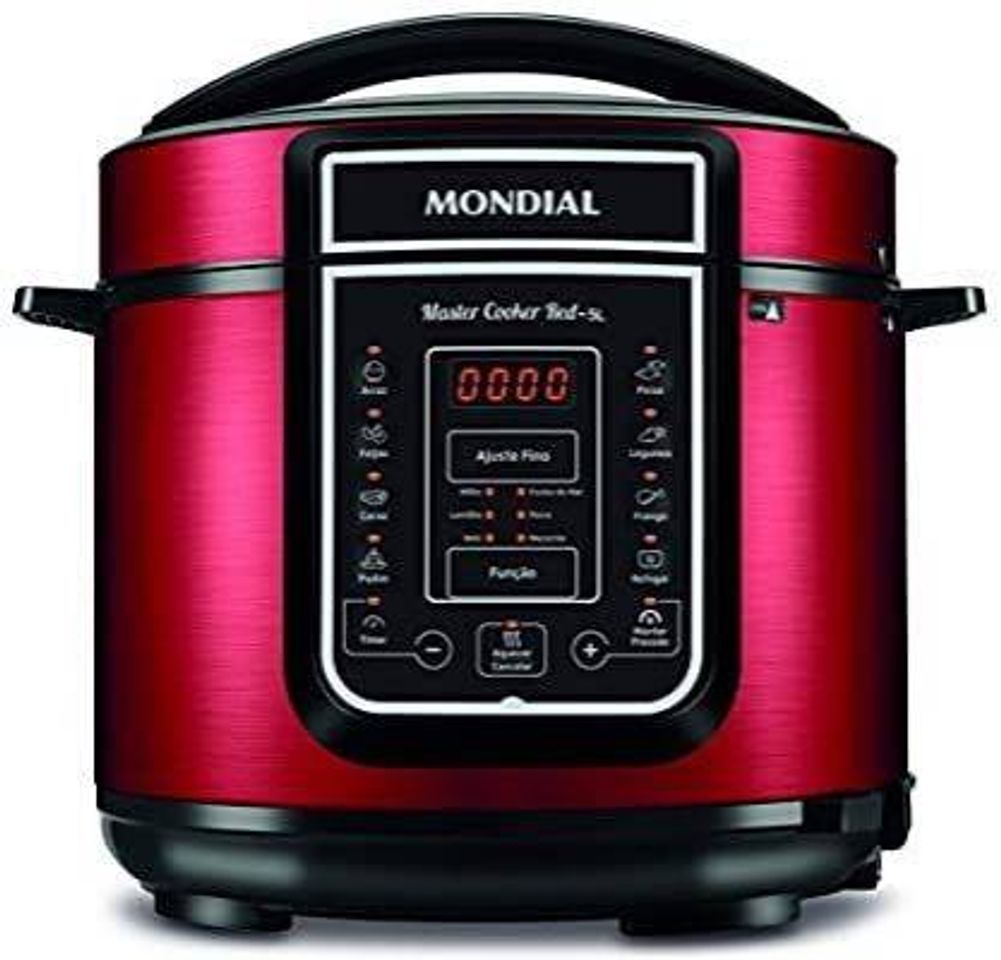 Fashion Panela de Pressão Elétrica Digital Master Cooker Red 5L, Mon