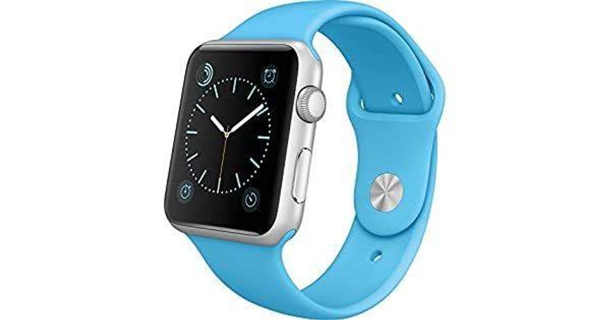 Fashion Pulseira Sport Tamanho Masculino Azul Compativel com apple w