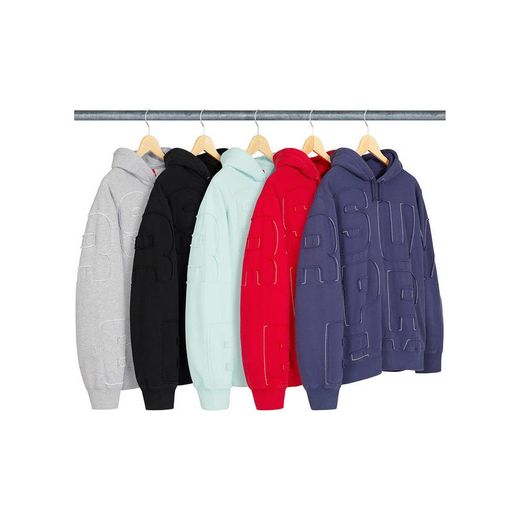 Supreme Cutout Letters Hooded