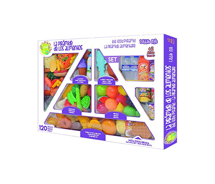 Producto Tachan - Set de 120 piezas de pirámide alimenticia, multicolor