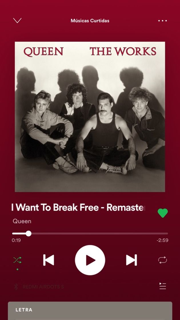 Canción I want to break free - Queen