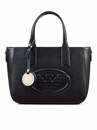 Emporio Armani Frida Small Eagle Logo Tote Bag One Size BLACK