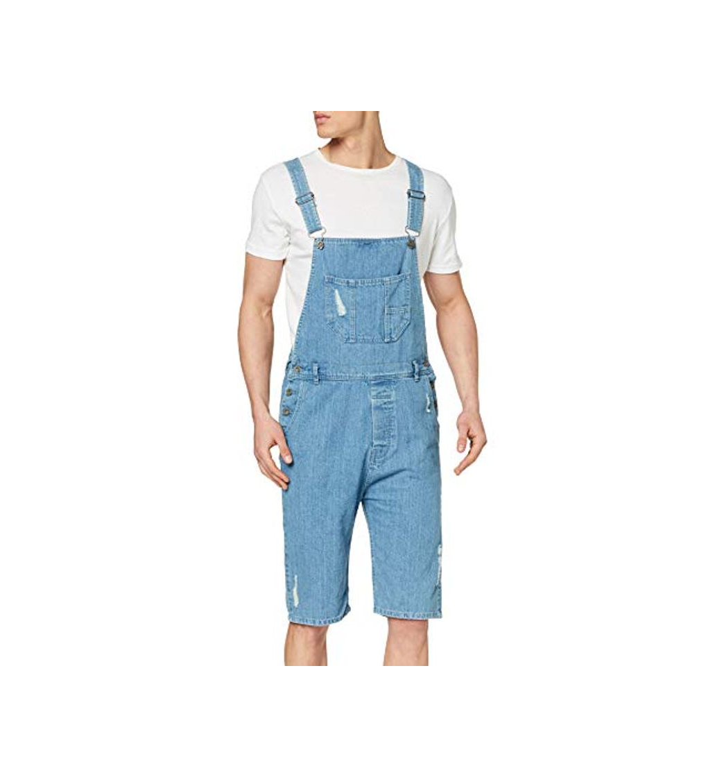 Products Urban Classics Denim Short Dungaree Petos, Azul