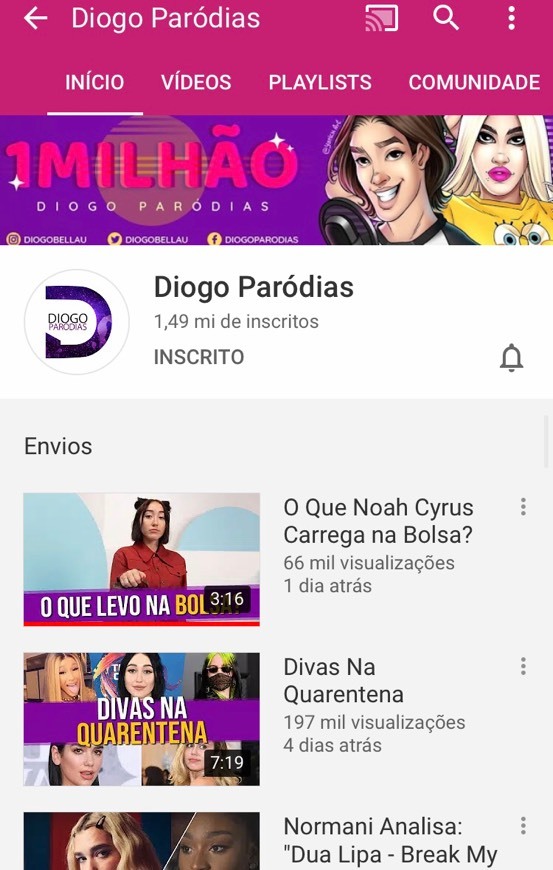 Moda Diogo paródias