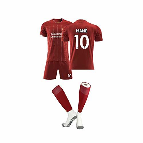 PAOFU- Hombres Niños Liverpool FC 2019-20 Conjunto de Camisetas de Fútbol para