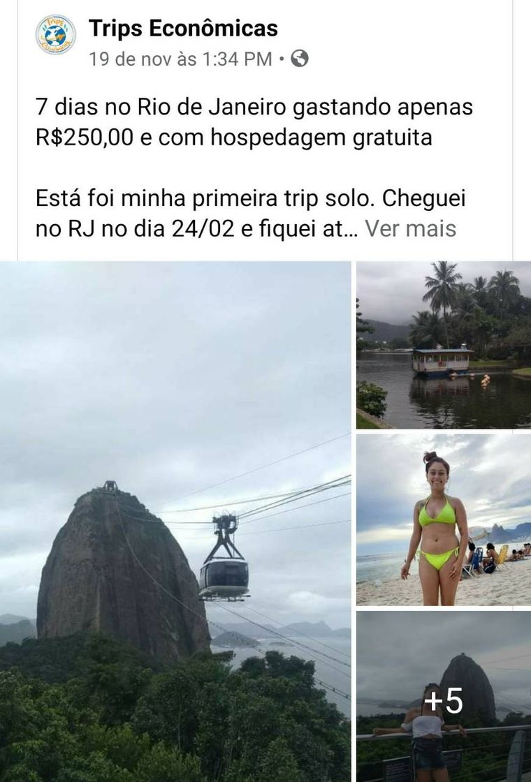 Moda VIAGEM NO RIO DE JANEIRO GASTANDO APENAS R$250,00 EM 7 DIAS