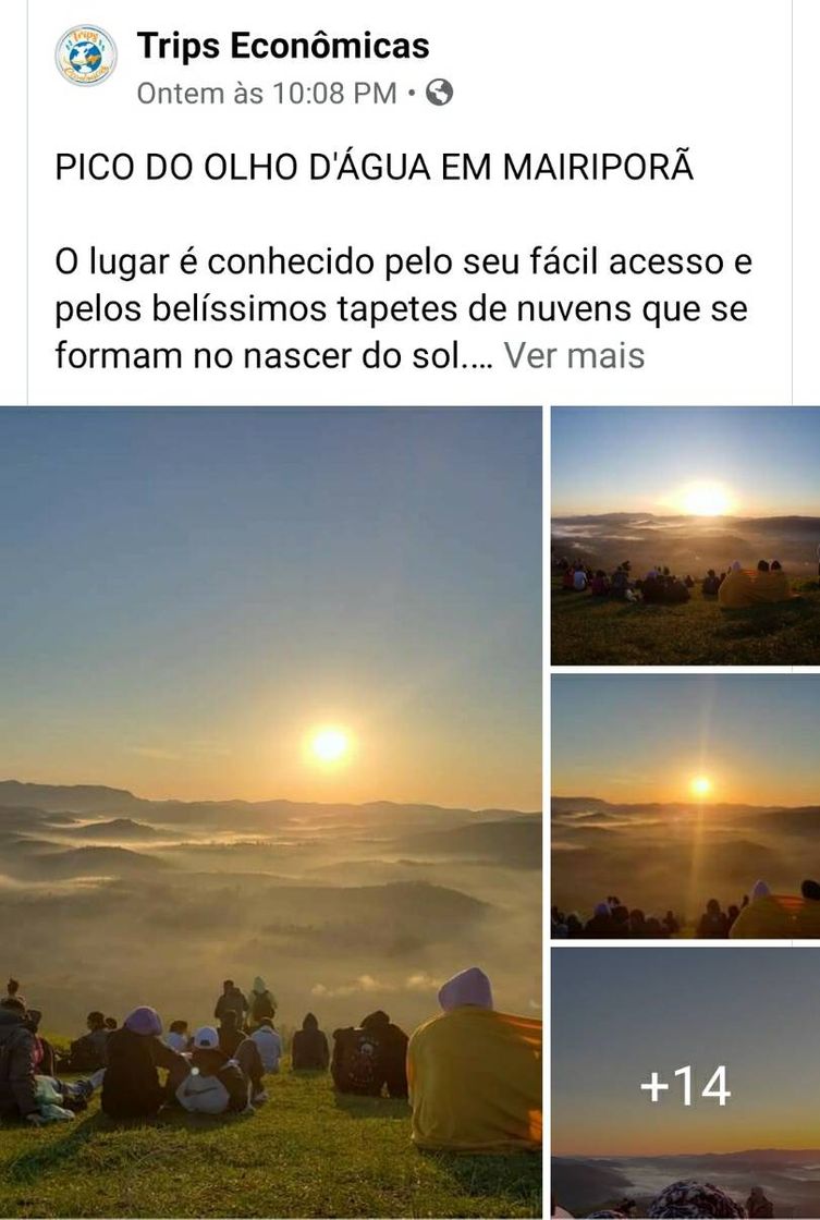 Moda PICO DO OLHO D'ÁGUA EM MAIRIPORÃ 