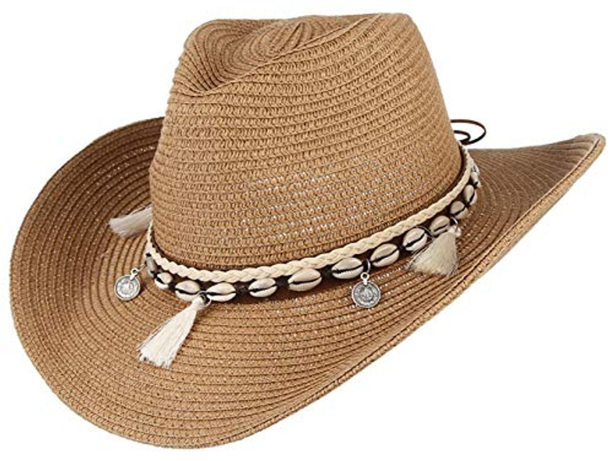 Producto GEMVIE Sombrero Panamá de Playa Mujer Gorra de Sol Verano Caza Caqui