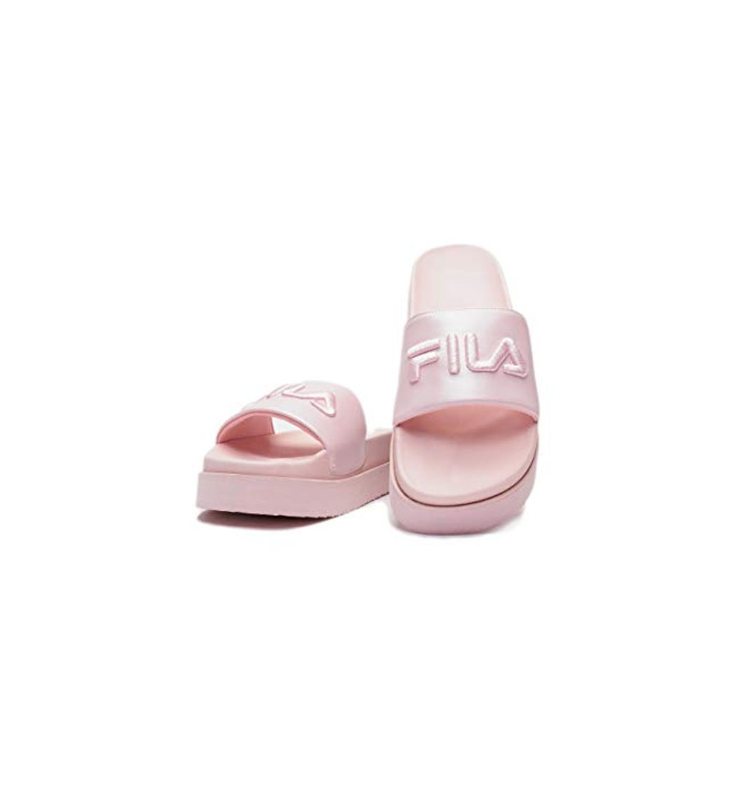 Moda Fila Morro Bay Zeppa F W Chanclas Chalk Pink