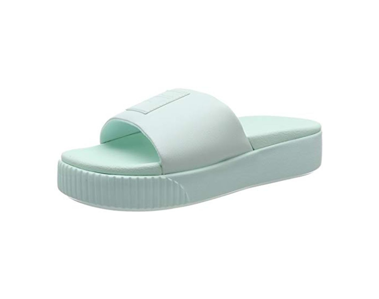 Product Puma Platform Slide Wns, Zapatos de Playa y Piscina para Mujer, Azul