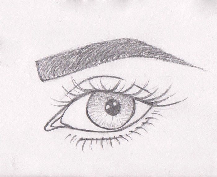 Fashion dibujos de ojos a lapiz