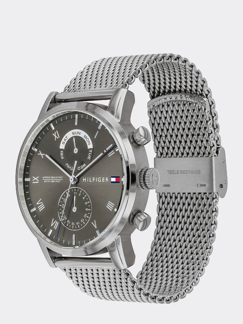 Social TOMMY HILFIGER STAINLESS STEEL MESH STRAP WATCH