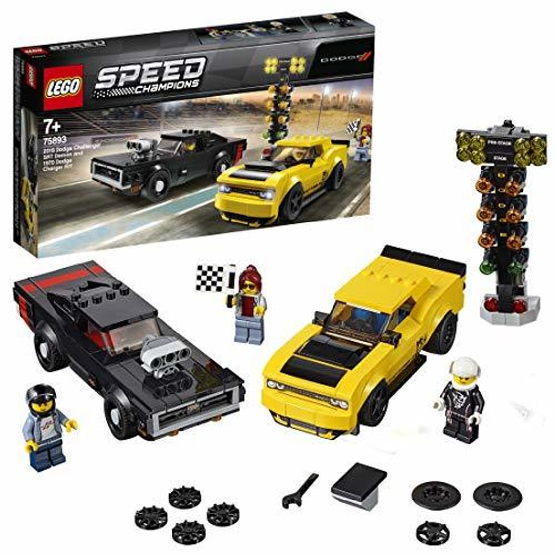 Place LEGO Speed Champions - Dodge Challenger SRT Demon de 2018 y Dodge